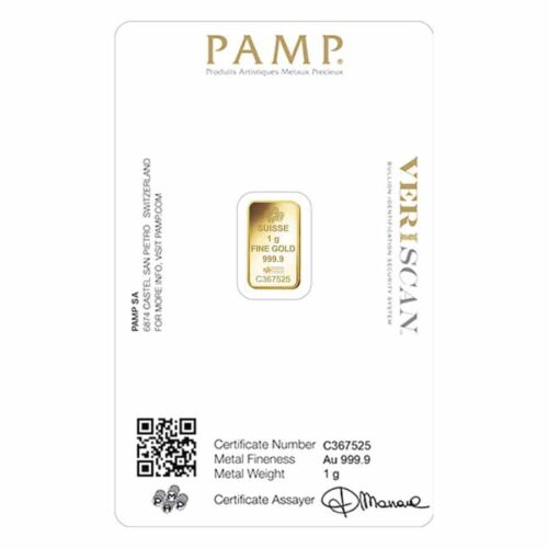 1 gram gold pamp certificate