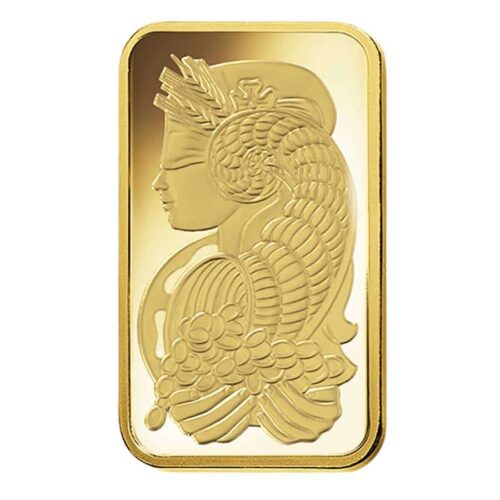 10 gram gold lady fortuna front