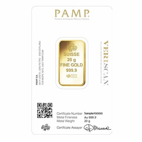 20 gram gold pamp certificate