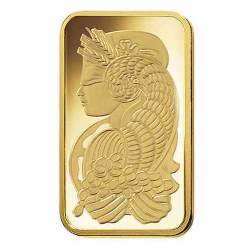 5 gram gold lady fortuna front